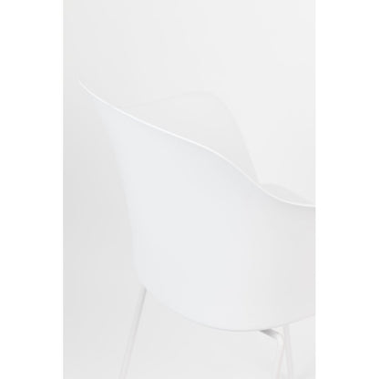 White Label Living Eetkamerstoel Tango Wit - KwaliteitWonen.nl