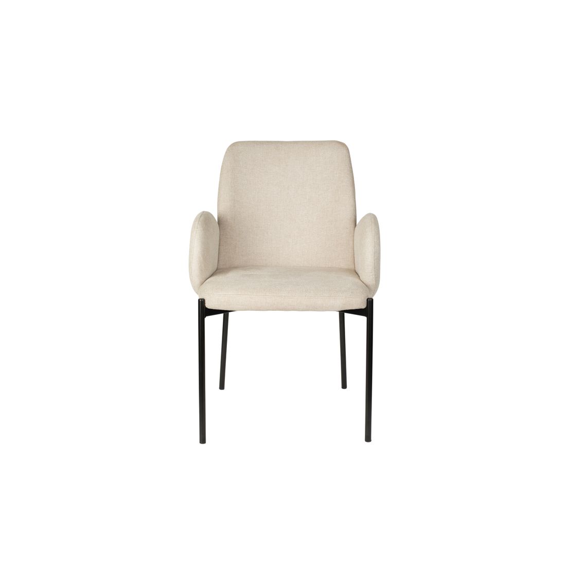 White Label Living Eetkamerstoel Tjarda Taupe - KwaliteitWonen.nl