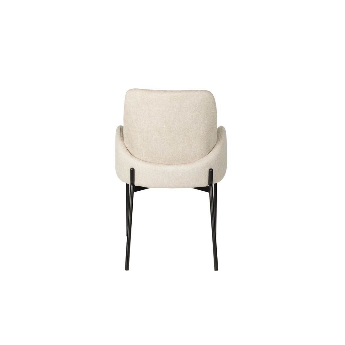 White Label Living Eetkamerstoel Tjarda Taupe - KwaliteitWonen.nl
