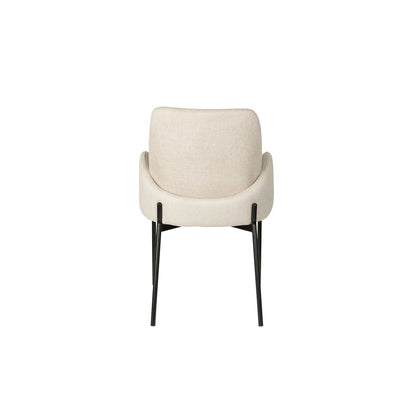 White Label Living Eetkamerstoel Tjarda Taupe - KwaliteitWonen.nl