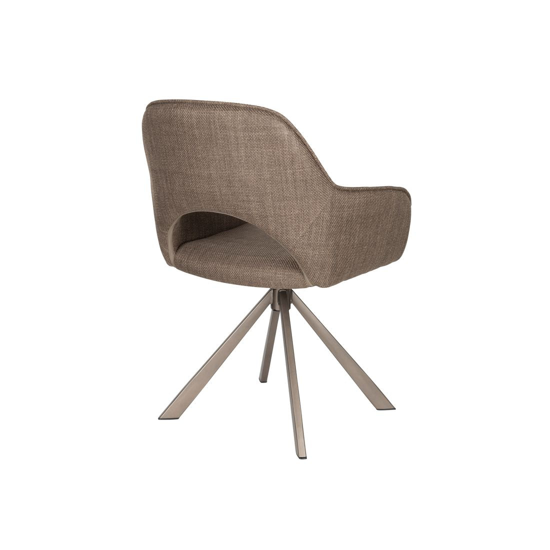 White Label Living Eetkamerstoel Toye Bruin - KwaliteitWonen.nl
