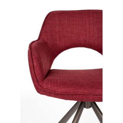 White Label Living Eetkamerstoel Toye Red - KwaliteitWonen.nl