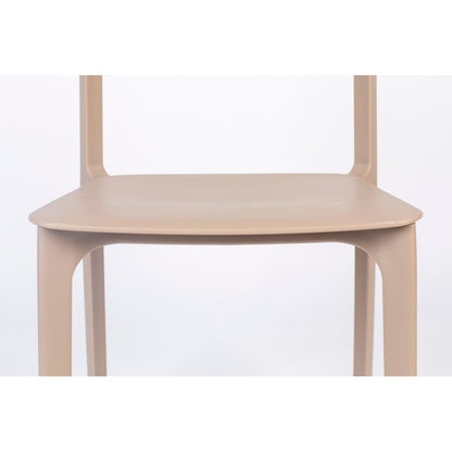 White Label Living Eetkamerstoel & Tuinstoel Clive Beige - KwaliteitWonen.nl