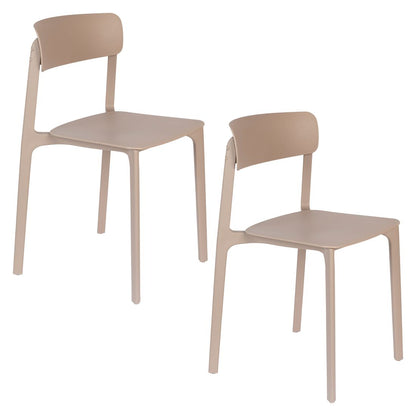 White Label Living Eetkamerstoel & Tuinstoel Clive Beige - KwaliteitWonen.nl