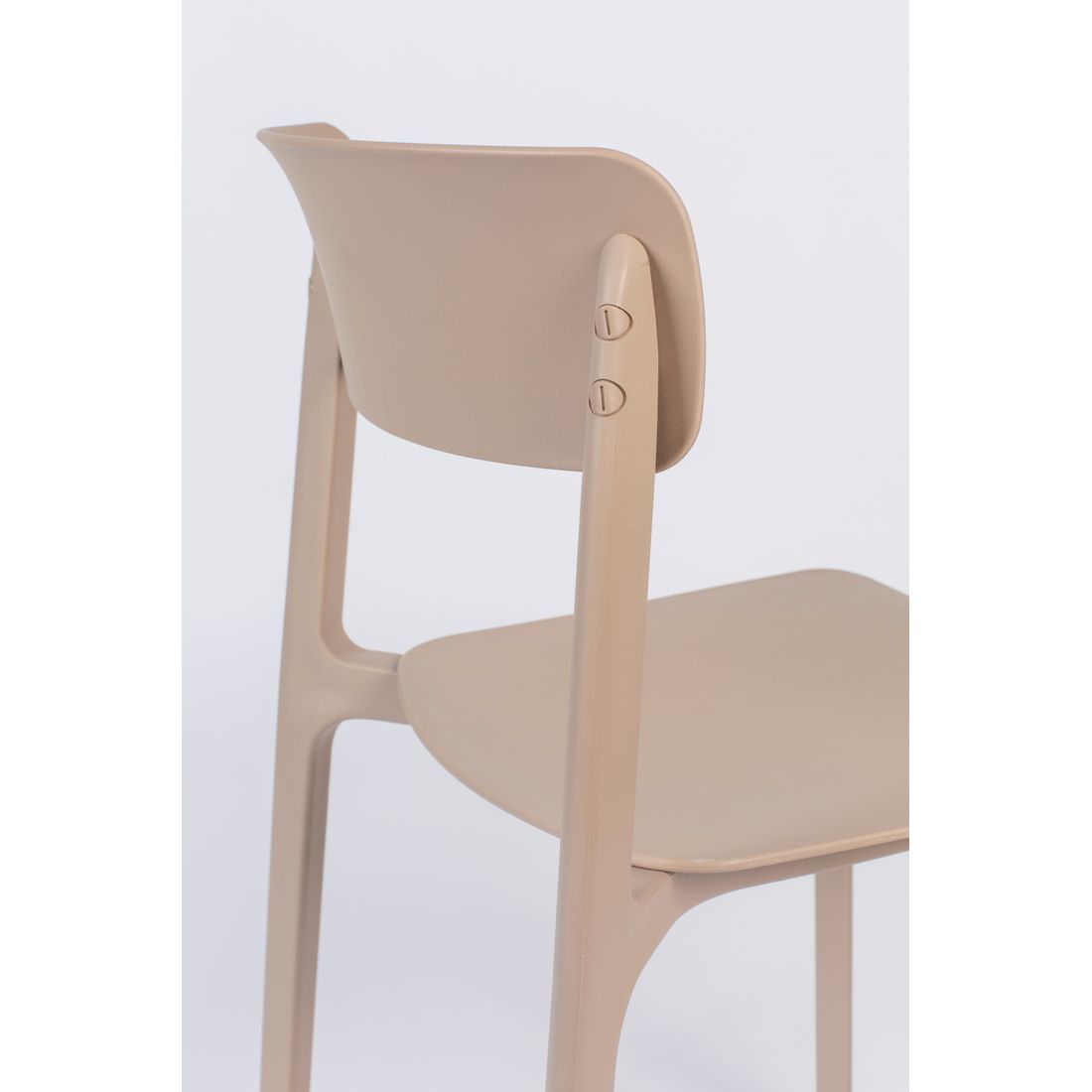 White Label Living Eetkamerstoel & Tuinstoel Clive Beige - KwaliteitWonen.nl