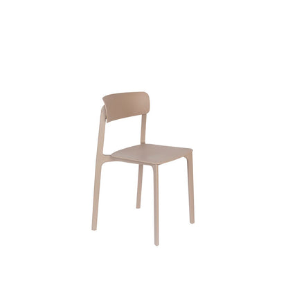 White Label Living Eetkamerstoel & Tuinstoel Clive Beige - KwaliteitWonen.nl