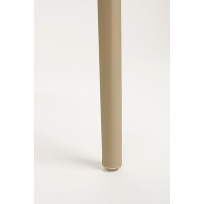 White Label Living Eetkamerstoel & Tuinstoel Sjoerd Beige - KwaliteitWonen.nl
