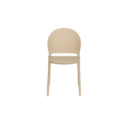 White Label Living Eetkamerstoel & Tuinstoel Sjoerd Beige - KwaliteitWonen.nl