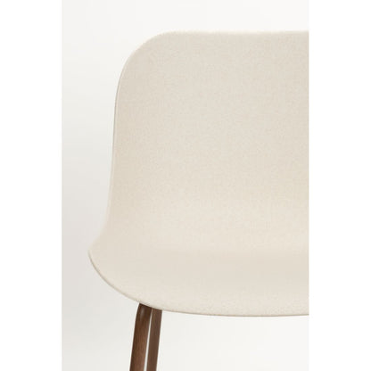 White Label Living Eetkamerstoel Wheat Wit - KwaliteitWonen.nl