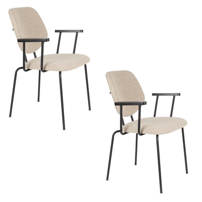White Label Living Eetkamerstoel Zelo Beige - KwaliteitWonen.nl