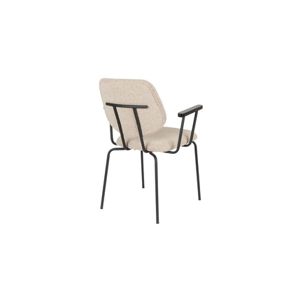 White Label Living Eetkamerstoel Zelo Beige - KwaliteitWonen.nl