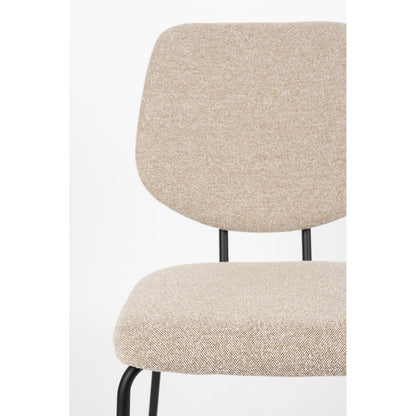 White Label Living Eetkamerstoel Zelo Beige - KwaliteitWonen.nl