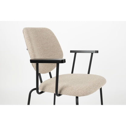 White Label Living Eetkamerstoel Zelo Beige - KwaliteitWonen.nl