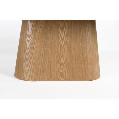 White Label Living Eetkamertafel Almira Ovaal 200x90cm Eiken Marmer - KwaliteitWonen.nl