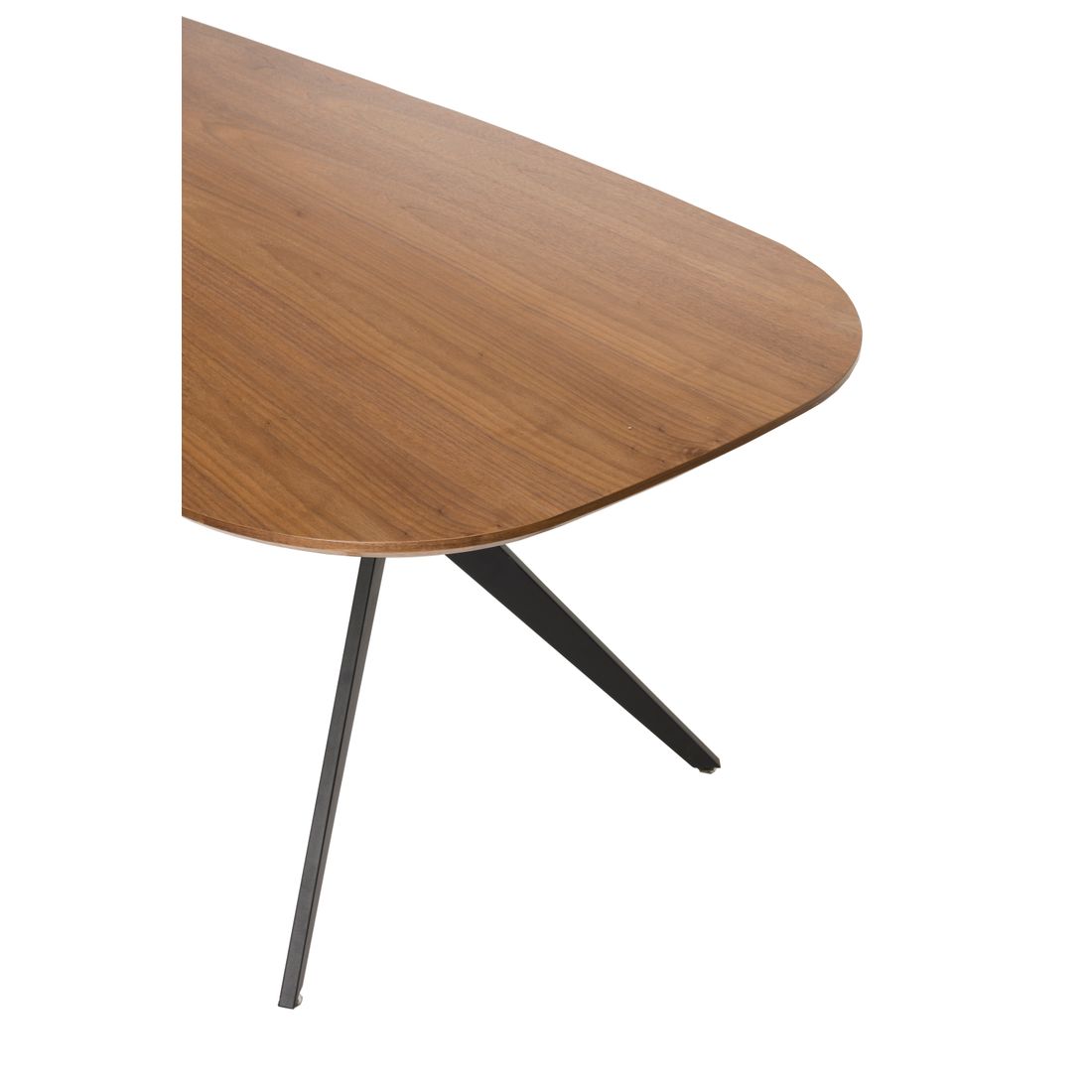 White Label Living Eettafel Chase Organisch 180x90cm Walnoot - KwaliteitWonen.nl