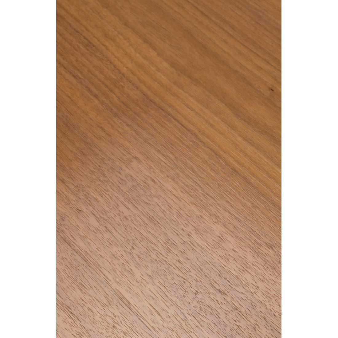 White Label Living Eettafel Chase Organisch Rond 110cm Walnoot - KwaliteitWonen.nl