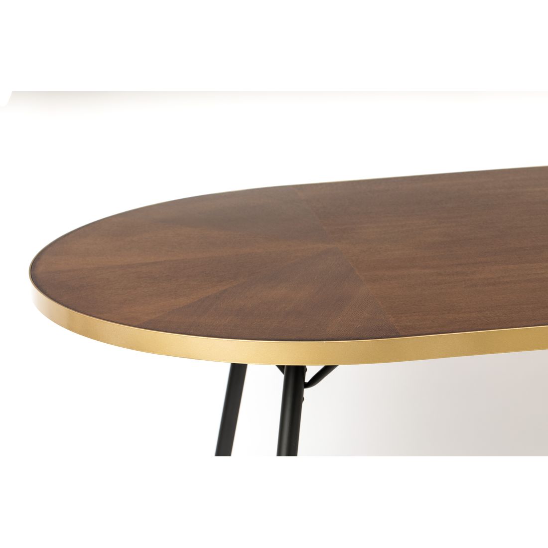 White Label Living Eettafel Denise Ovaal 180x90cm Walnoot - KwaliteitWonen.nl