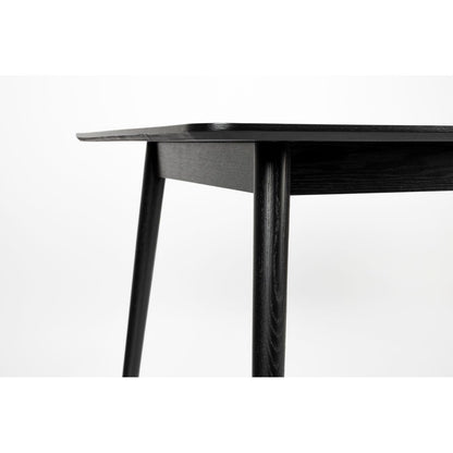 White Label Living Eettafel Fabio 180x90cm Zwart - KwaliteitWonen.nl