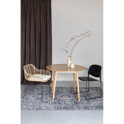 White Label Living Eettafel Fabio Rond 100cm Naturel - KwaliteitWonen.nl