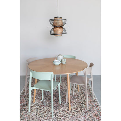 White Label Living Eettafel Fabio Rond 100cm Naturel - KwaliteitWonen.nl