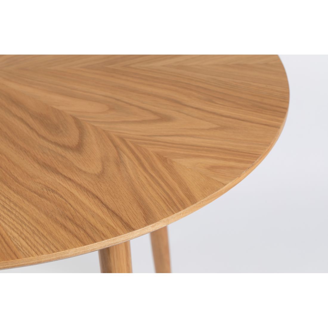 White Label Living Eettafel Fabio Rond 100cm Naturel - KwaliteitWonen.nl