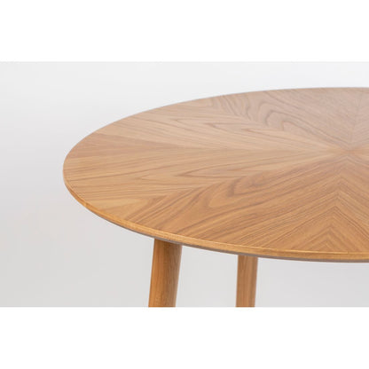 White Label Living Eettafel Fabio Rond 120cm Naturel - KwaliteitWonen.nl