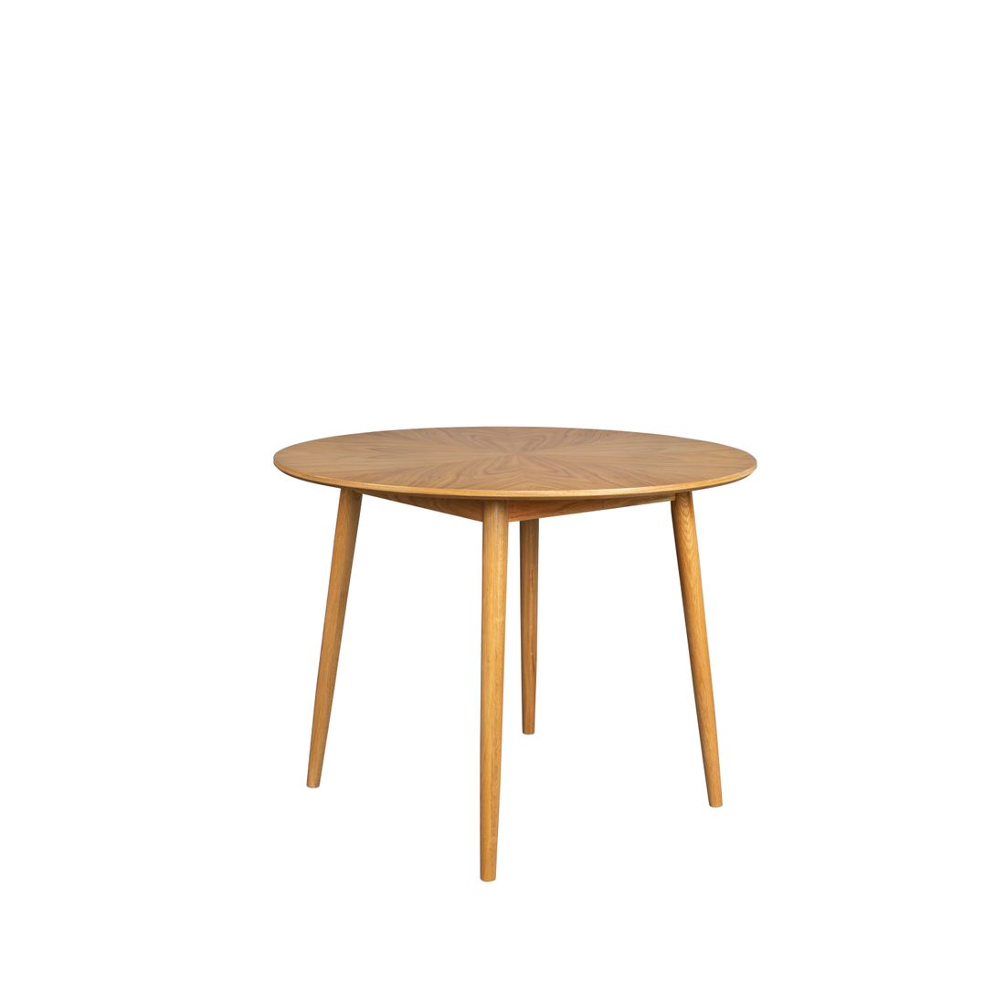 White Label Living Eettafel Fabio Rond 120cm Naturel - KwaliteitWonen.nl