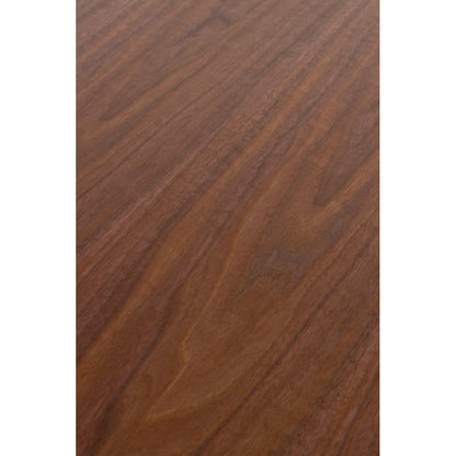 White Label Living Eettafel Laurent Rond 120cm Walnoot - KwaliteitWonen.nl
