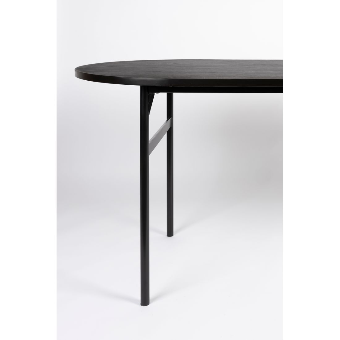 White Label Living Eettafel Marcio 180x80cm Zwart - KwaliteitWonen.nl