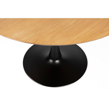 White Label Living Eettafel Raku Rond 110cm Naturel - KwaliteitWonen.nl