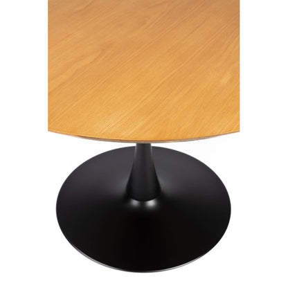 White Label Living Eettafel Raku Rond 110cm Naturel - KwaliteitWonen.nl