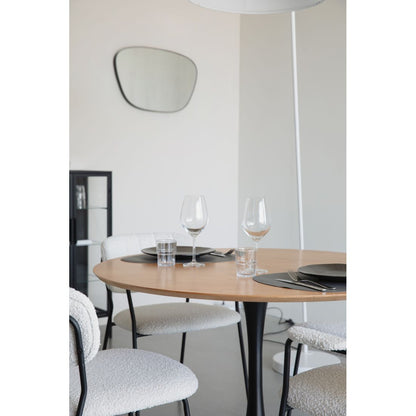 White Label Living Eettafel Raku Rond 110cm Naturel - KwaliteitWonen.nl