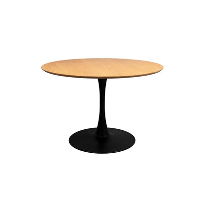 White Label Living Eettafel Raku Rond 110cm Naturel - KwaliteitWonen.nl
