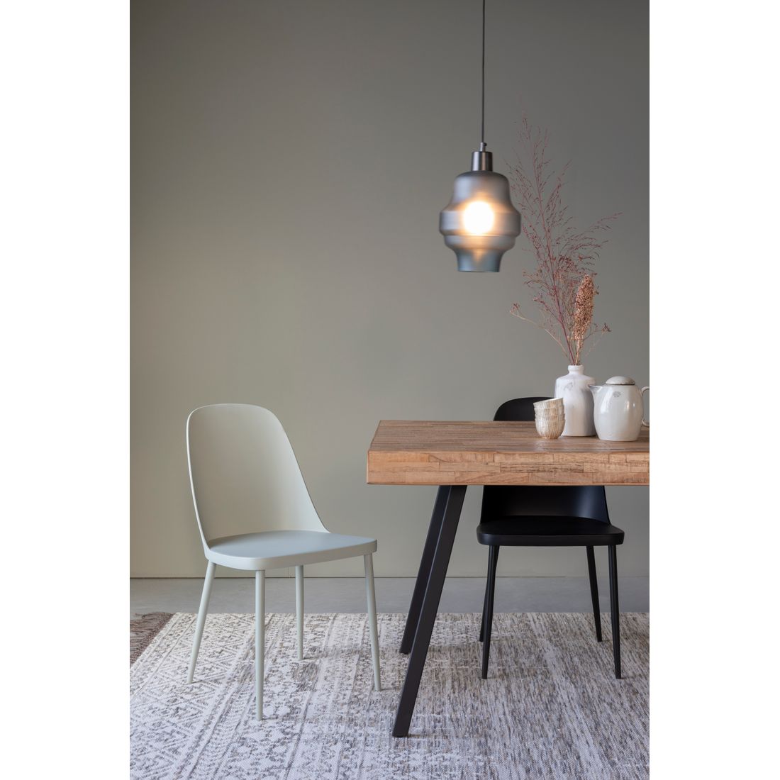 White Label Living Eettafel Suri 160x78cm Naturel - KwaliteitWonen.nl