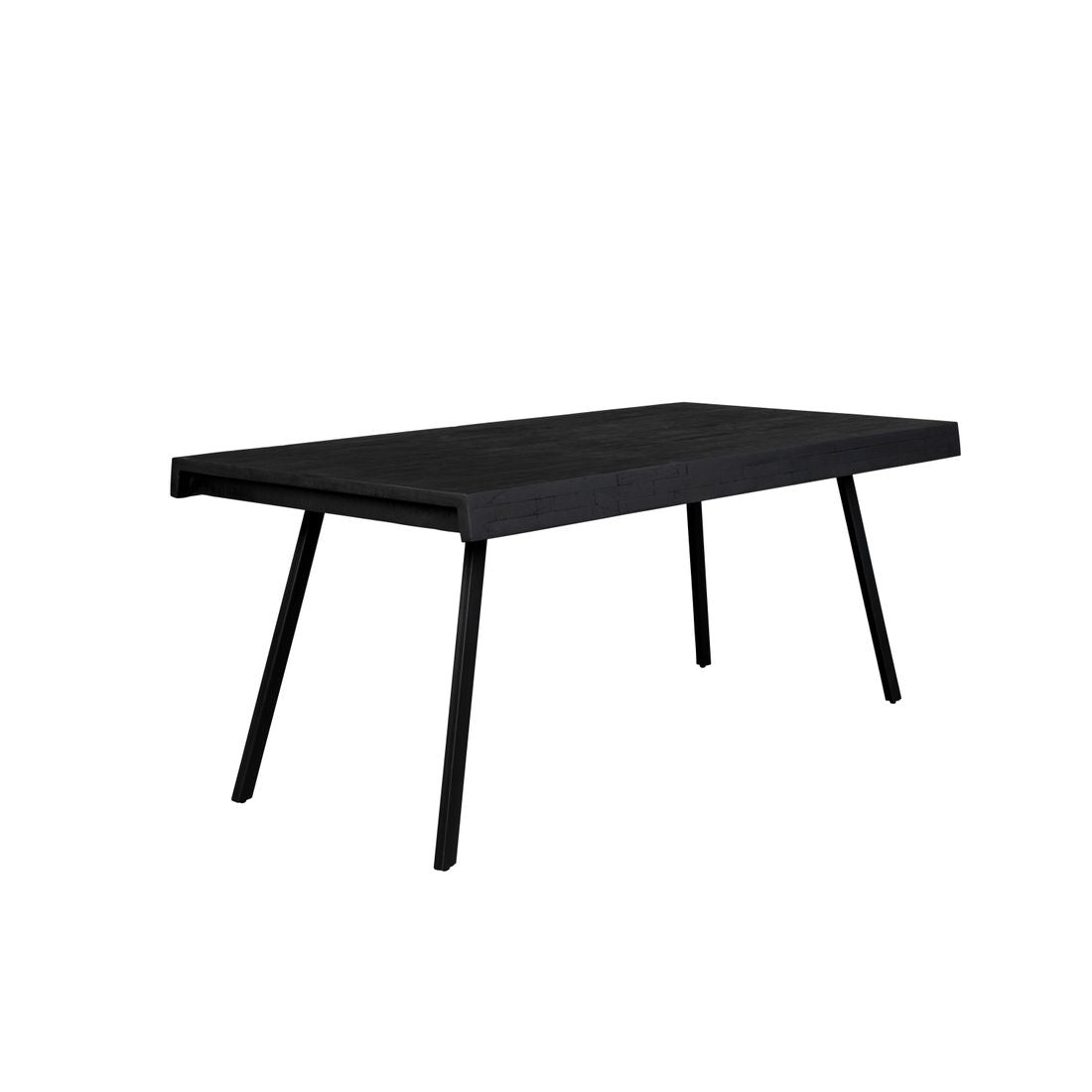 White Label Living Eettafel Suri 160x78cm Zwart - KwaliteitWonen.nl