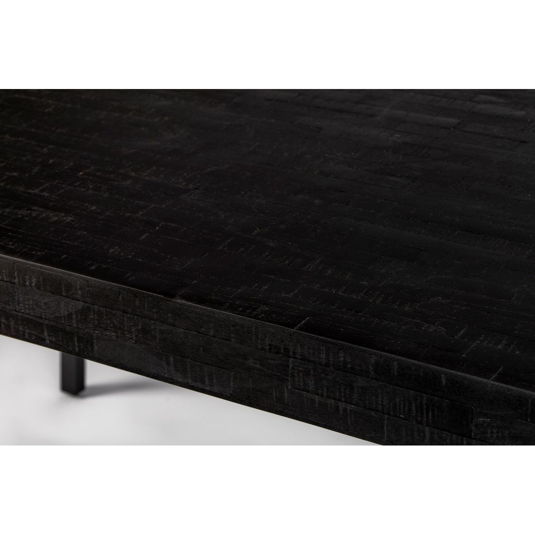 White Label Living Eettafel Suri 160x78cm Zwart - KwaliteitWonen.nl