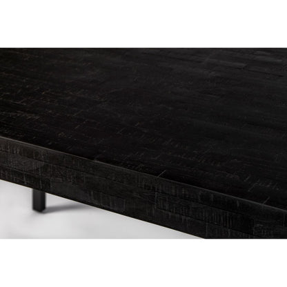 White Label Living Eettafel Suri 160x78cm Zwart - KwaliteitWonen.nl