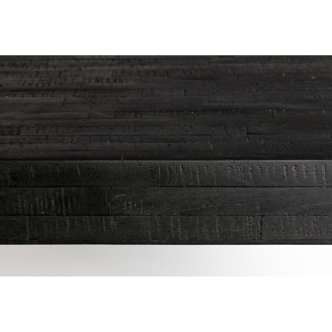 White Label Living Eettafel Suri 160x78cm Zwart - KwaliteitWonen.nl