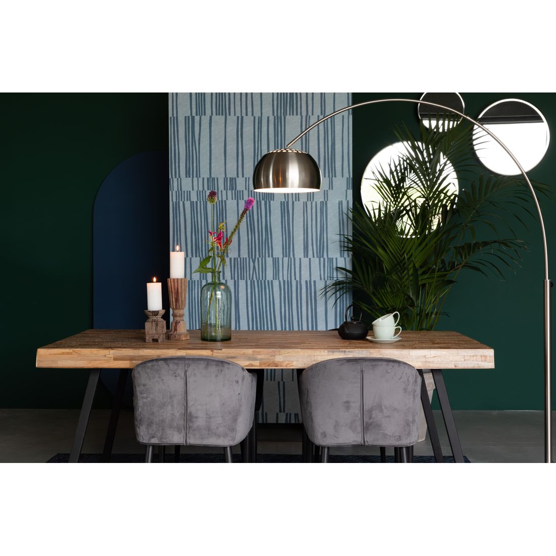 White Label Living Eettafel Suri 200x90cm Naturel - KwaliteitWonen.nl