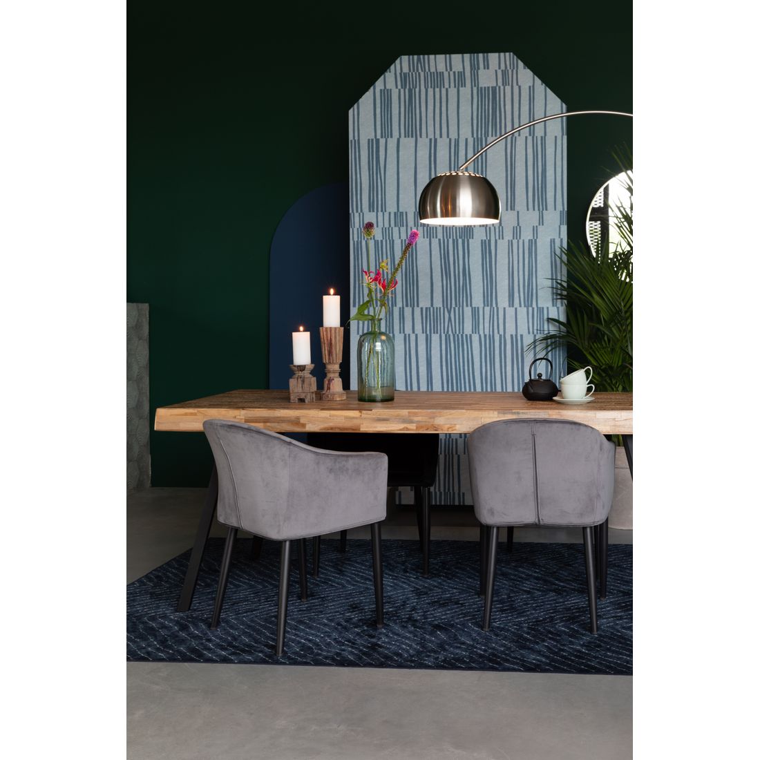 White Label Living Eettafel Suri 220x100cm Naturel - KwaliteitWonen.nl