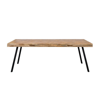 White Label Living Eettafel Suri 220x100cm Naturel - KwaliteitWonen.nl
