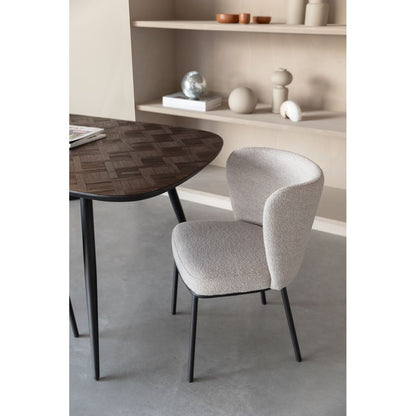 White Label Living Eettafel Webster 180x95cm Bruin - KwaliteitWonen.nl