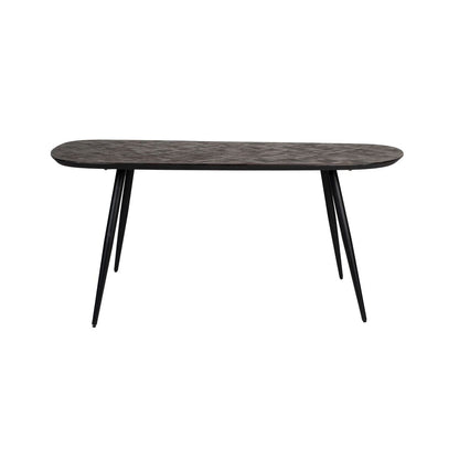 White Label Living Eettafel Webster 180x95cm Bruin - KwaliteitWonen.nl