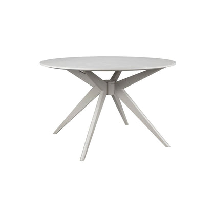 White Label Living Eettafel Zeme Rond 120cm Beige - KwaliteitWonen.nl