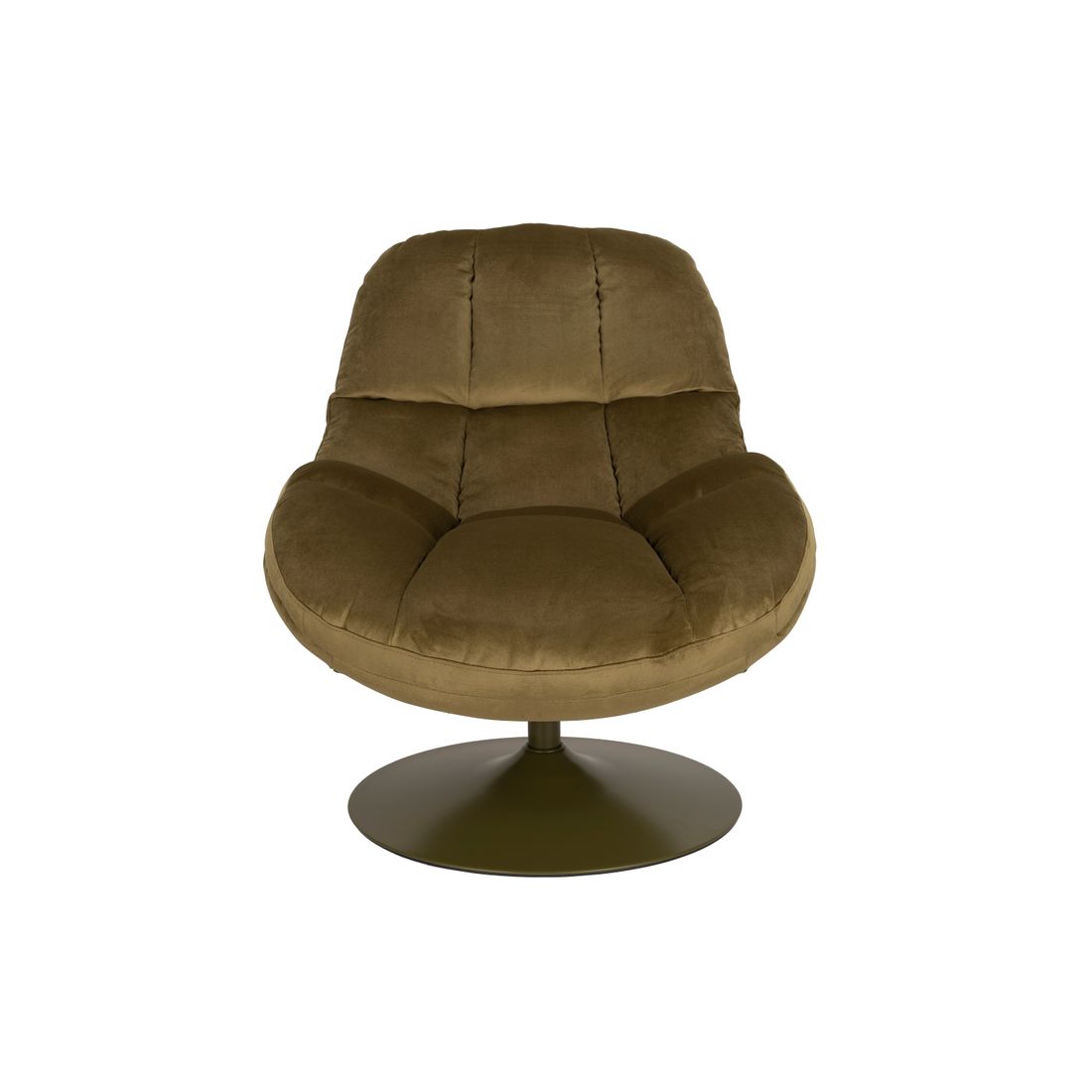 White Label Living Fauteuil Beefy Olijfgroen - KwaliteitWonen.nl