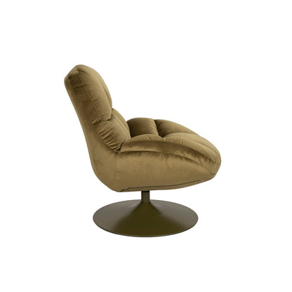 White Label Living Fauteuil Beefy Olijfgroen - KwaliteitWonen.nl