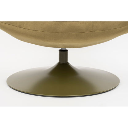 White Label Living Fauteuil Beefy Olijfgroen - KwaliteitWonen.nl