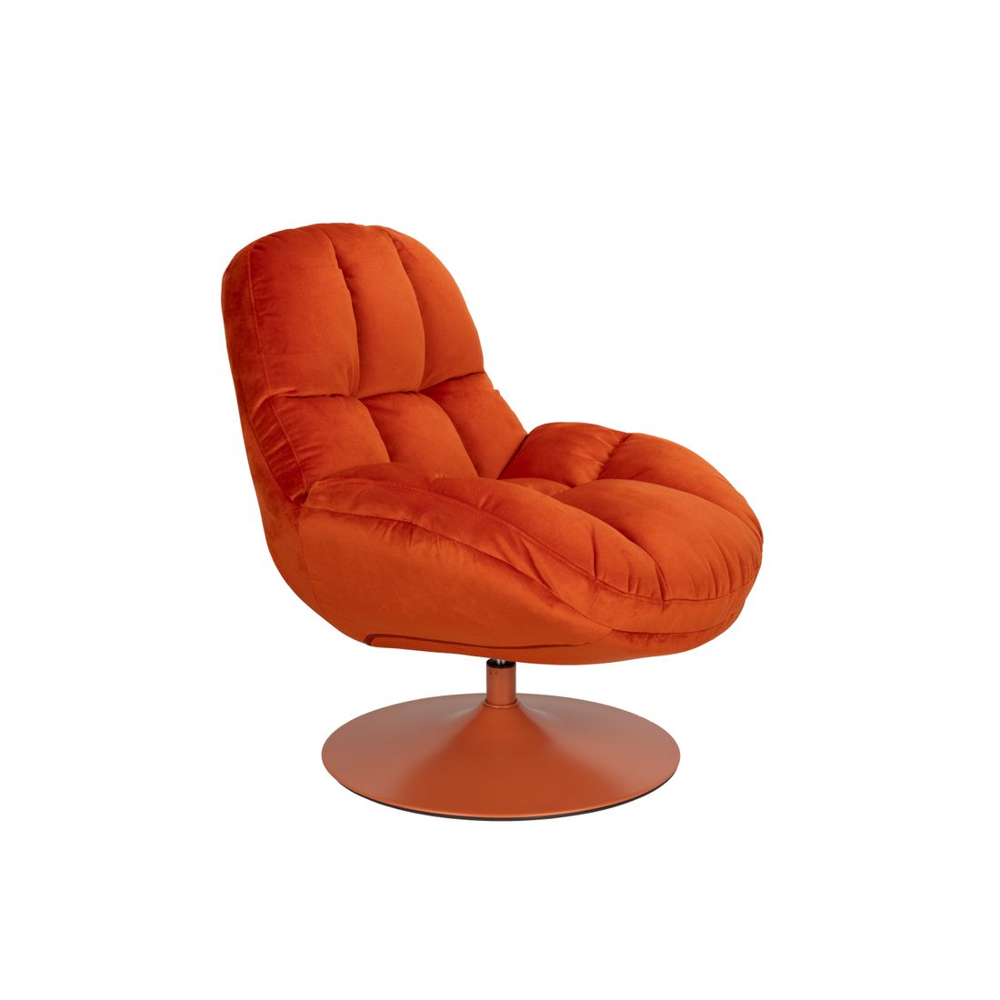 White Label Living Fauteuil Beefy Oranje - KwaliteitWonen.nl