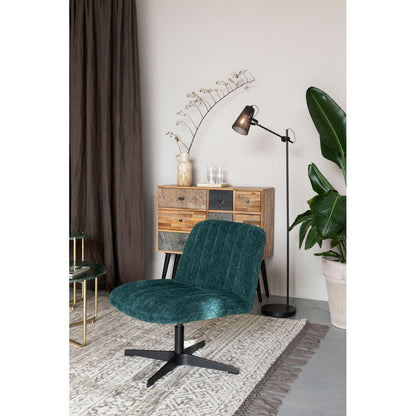 White Label Living Fauteuil Belmond Rib Groen - KwaliteitWonen.nl