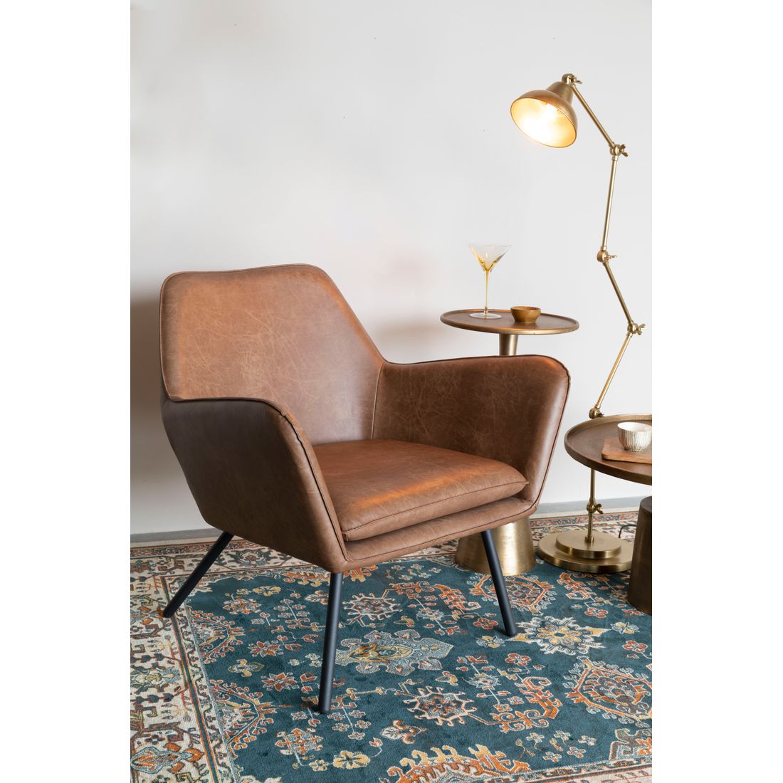 White Label Living Fauteuil Bon Bruin - KwaliteitWonen.nl
